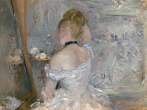 Mujer en su tocador, 1875-80