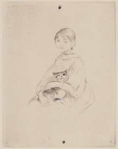 Niña con gato (Julie Manet)