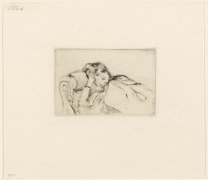 Joven en reposo de Berthe Morisot