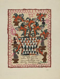 Panel de Lino Apliqué de Beverly Chichester