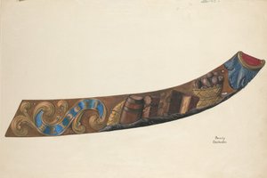 Tablón de nombre de goleta