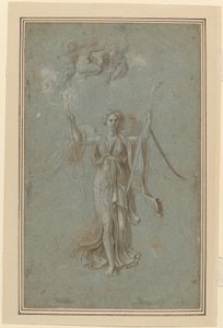 Estudio para la figura de la fama de Biagio Pupini