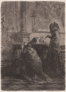 I Fratelli sono al campo Los hombres están en el campo, 1870 de Bianchi Mose