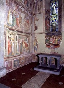La vida de la Virgen, ciclo de frescos de una capilla del ábside de Bicci di Lorenzo