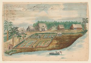 Vista de Sommelsdijk en Surinam