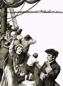 David Thomson no compartía el entusiasmo general mientras el barco se acercaba a Nueva Escocia.
