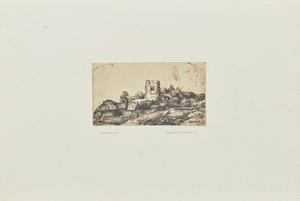 [Paisaje con una torre cuadrada]