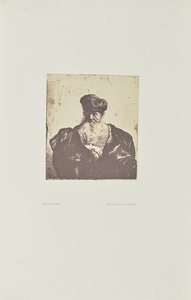 [Anciano con barba, gorro de piel y capa de terciopelo] de Bisson Frères