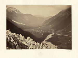 El Valle de Chamonix, vista de Chapeau de Bisson Frères