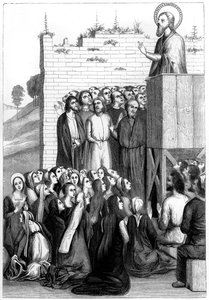 Cristo predicando, siglo XV 1849 de Bisson and Cottard