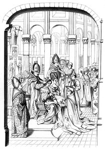 La coronación del rey Carlos V de Francia 1337-1380 de Bisson and Cottard