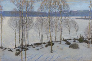 La llegada de la primavera, 1903 de Bjorn Ahlgrenson
