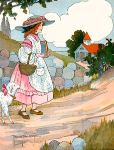 Mary tenía un corderito, por Blanche Fisher Wright