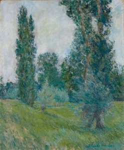 Francés: Paisaje de álamos en Giverny
