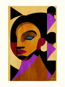 Mujer geométrica abstracta de Bo Anderson