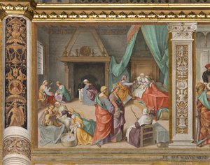 Nave central, segundo tramo norte, Nacimiento de la Virgen de Boccaccio Boccaccino
