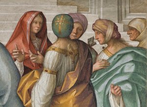 Nave central, segundo tramo norte, Matrimonio de la Virgen, Boccaccio Boccaccino 1514-15 (detalle) de Boccaccio Boccaccino