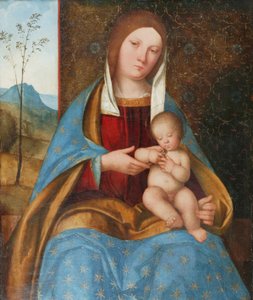 Virgen con el Niño (óleo sobre tabla) de Boccaccio Boccaccino