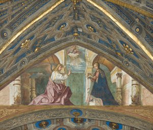 Soprano, Anunciación 1506-07 de Boccaccio Boccaccino