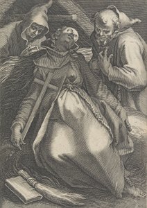 Sancta Euphrolyna, de la serie Ermitañas, 1600-1633 de Boetius Adams Bolswert