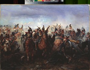 La batalla de Fere Champenoise (Fere-Champenoise), 25 de marzo de 1814 (La batalla de Fer Champenois, el 25 de marzo de Bogdan Willewalde