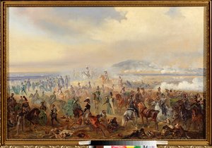La Batalla de Leipzig en octubre de 1813 (La Batalla de Leipzig en octubre de 1813) (o Batalla de las Naciones, Guerra Napoleónica de Bogdan Willewalde