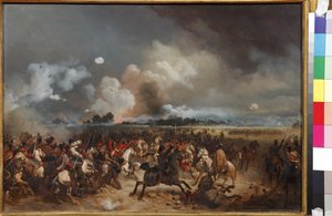El ataque de los húsares durante el asalto a Varsovia en septiembre de 1831 de Bogdan Willewalde