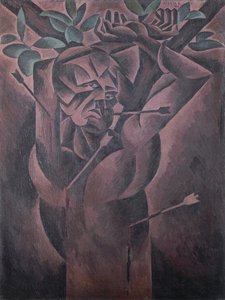 San Sebastián, de Bohumil Kubista (1884-1918), óleo sobre lienzo, 98x75 cm de Bohumil Kubišta