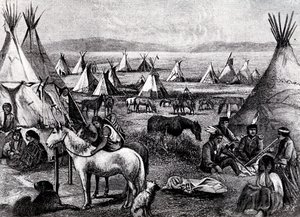Campamento indio navajo de Bohuslav Kroupa
