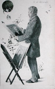 Edmond Huot de Goncourt (1822-96), ilustración de portada de 