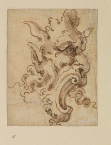 Máscara grotesca, siglo XVII de Bolognese School