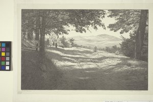 Vista norte (tinta sobre papel)