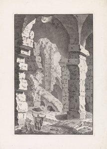 Pastor musical entre ruinas
Reliquiae antiquae urbis Romae (título de la serie) de Bonaventura van Overbeek