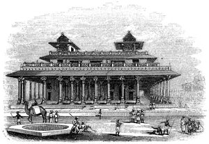 Palacio de Allahabad, India, 1847 de Bonner