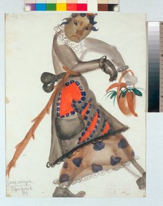 ""Vestuario para la ópera ""Snegourotchka"" (o La doncella de nieve, Cuento de primavera) de Nikolai Rimsky-Korsakov, acuarela de Boris Dmitryevich Grigoriev (1886-1939) de Boris Dmitrievich Grigoriev