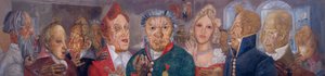 Personajes de la comedia El Inspector General de N. Gogol, 1933-1934