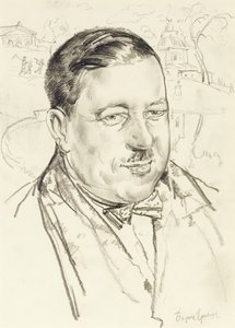 Retrato del artista Ilya Mashkov de Boris Dmitrievich Grigoriev