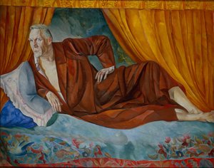 Retrato del cantante Fyodor I. Shalyapin 1873-1938, 1918 de Boris Dmitrievich Grigoriev