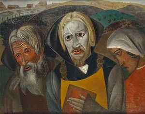 Vasili Kachalov como Zar Fyodor Ioannovich, 1923 de Boris Dmitrievich Grigoriev