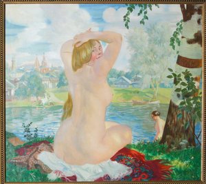 Un bañista, 1921 de Boris Mikhailovich Kustodiev