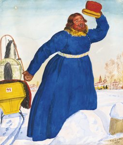 Cochero, 1920 de Boris Mikhailovich Kustodiev