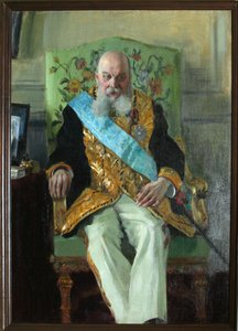 Retrato del Conde Dmitri Martynovich Solski de Boris Mikhailovich Kustodiev