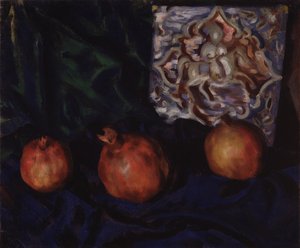 Naturaleza muerta. Granadas, 1910 de Boris Mikhailovich Kustodiev