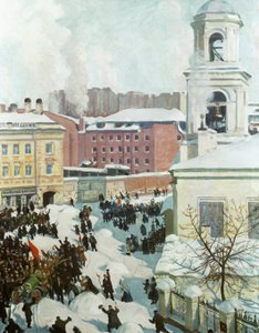 El 27 de febrero de 1917, 1917 de Boris Mikhailovich Kustodiev