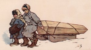Un entierro en la Rusia Soviética de Boris Vasilievich Zvorykin