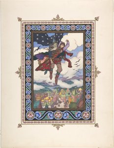 Ilustración para el cuento de hadas Marya Morevna, c. 1925 de Boris Vasilievich Zvorykin