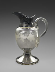 Jarra, c. 1865-1871 de Boston Silver Glass Company