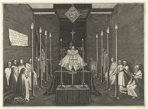 Cama esplendorosa del príncipe Felipe Guillermo, 1618 de Boëtius Adamsz. Bolswert