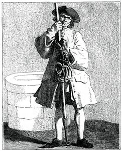 Un limpiador de pozos, 1737-1742 de Bouchardon