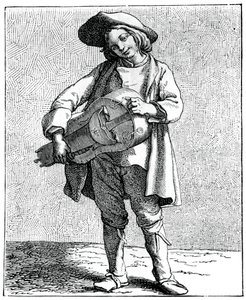 Un músico de zanfona de Bouchardon